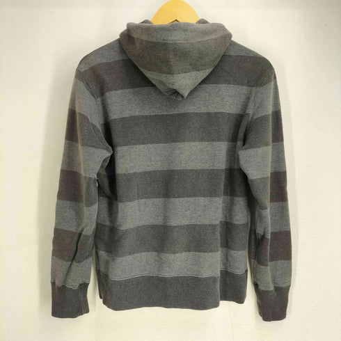 ループウィラー LOOPWHEELER ボーダー ジップアップパーカー レディース JPN:M